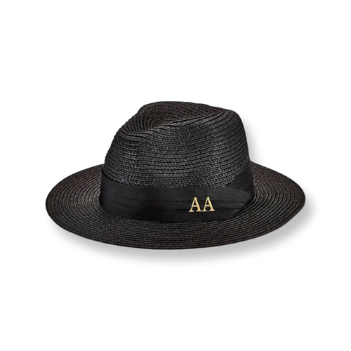 Black Personalized Fedora Hat