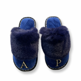 Limited Edition Navy Personalized Slip-on Slippers