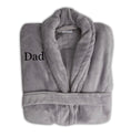 Load image into Gallery viewer, Men's Charcoal Grey Personalized Plush Gown
