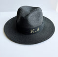 Load image into Gallery viewer, Black Personalized Fedora Hat
