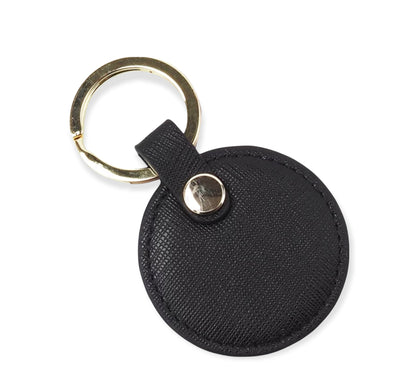 Black Circle Keychain