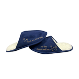 Men's Limited Edition Navy Father's Day Slippers ( Moon )