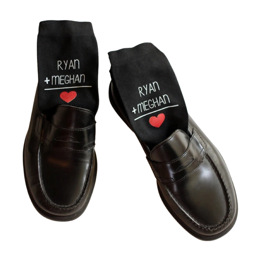 Mens Personalized Valentines Day Socks