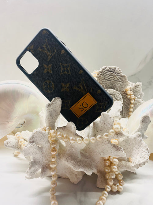 Upcycled Louis Vuitton iPhone 12 phone case – Phone Swag