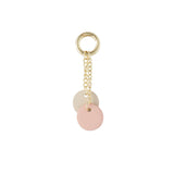Pink/Nude Twin Circular Keychain