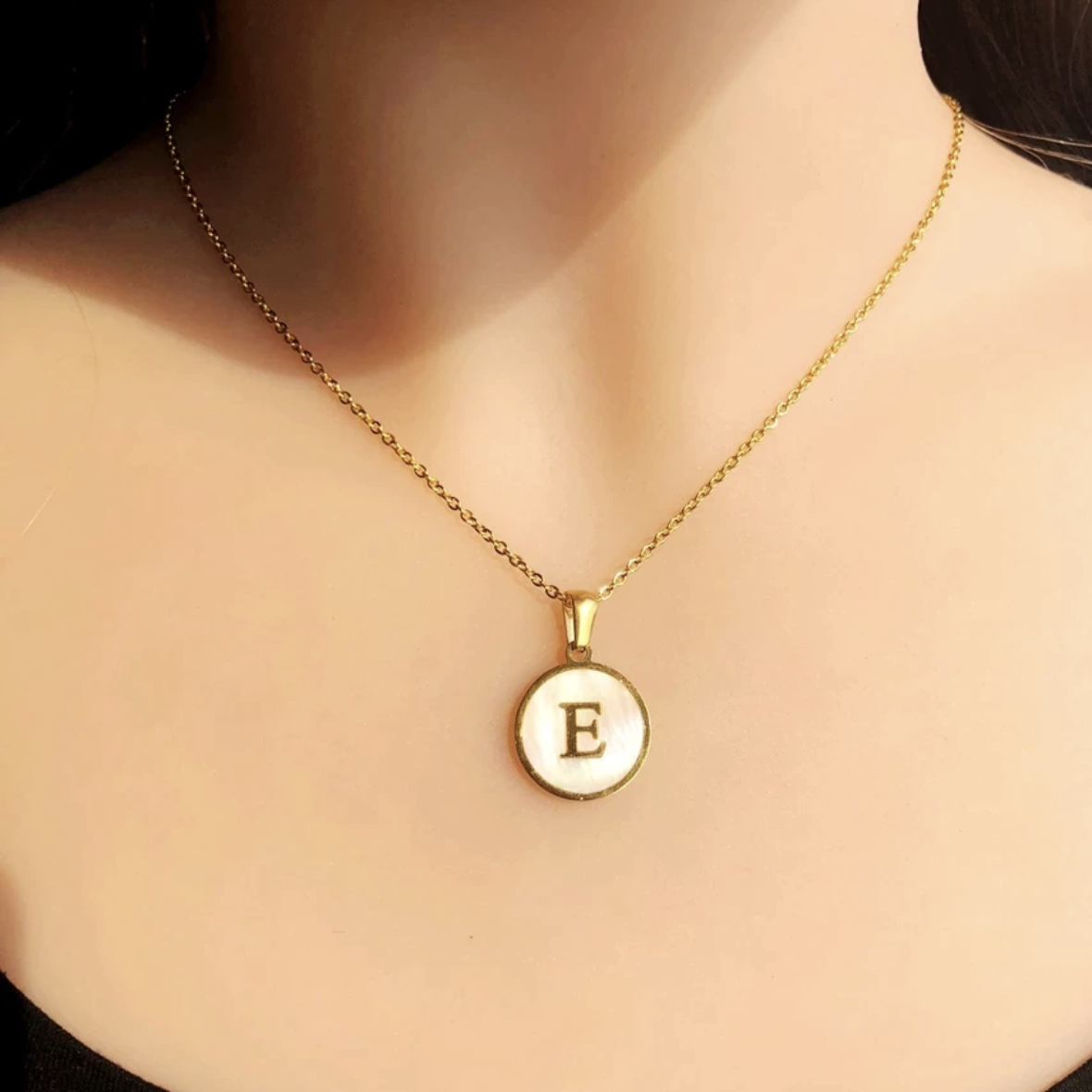 Shell Letter Necklace