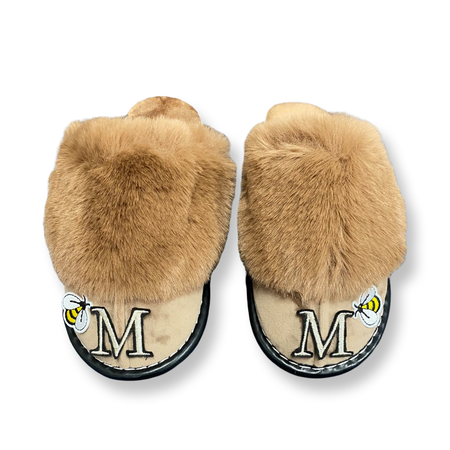 Mother's Day Personalized Slip-on Slippers - Mom a Title Just above a queen