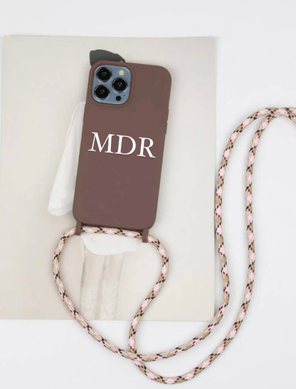 Light Mauve iPhone Crossbody phone case