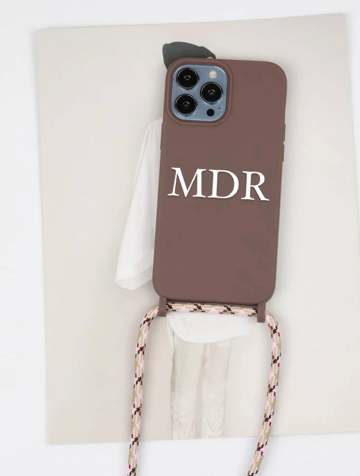 Light Mauve iPhone Crossbody phone case