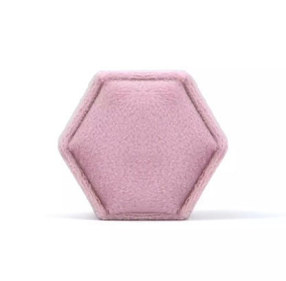 Pink Personalized Double Slot Ring Box