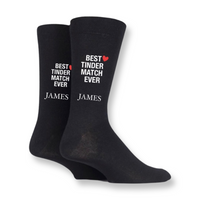 Men's Personalized Valentine's Day Socks - Tinder Match