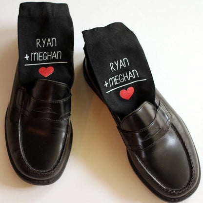 Mens Personalized Valentines Day Socks