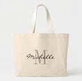 Load image into Gallery viewer, Elegant Minimalist Script Name Tote Bag
