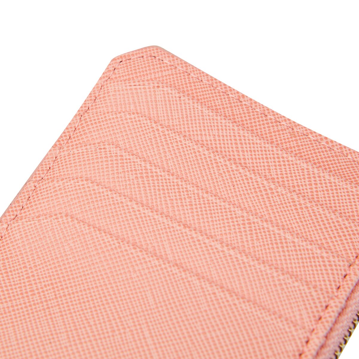 Coral Card Holder with zipper