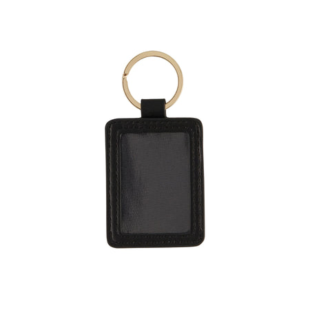 Black with Silver Hardware Super Looped Keychain
