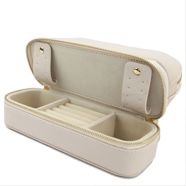Nude Makeup Bag with Jewelry Box