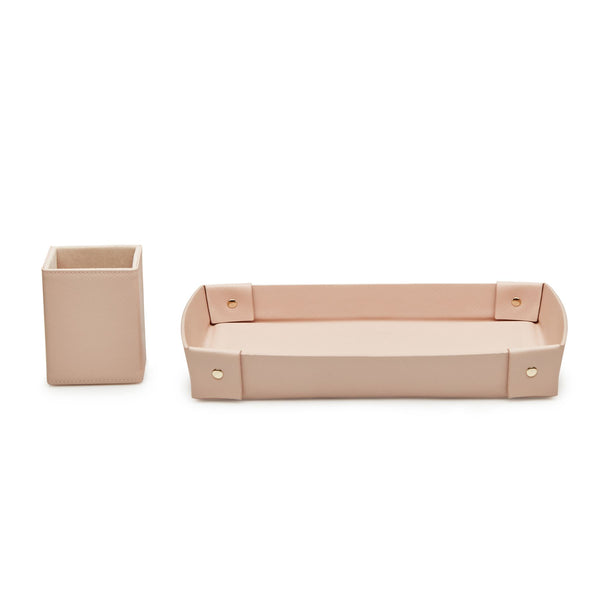 Nude Brush/ Pencil Holder and Tray Organiser Set