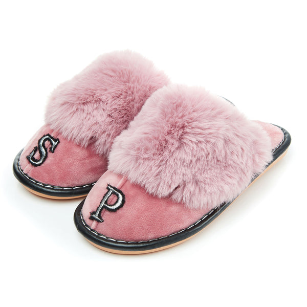 Pink Personalized Ladies fluffy Slipper