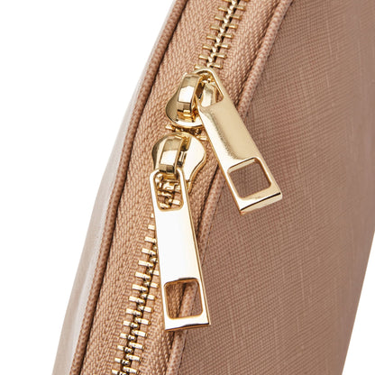 Small Taupe makeup bag