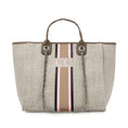 Load image into Gallery viewer, pcd. Striped Canvas Tote Bag - Beige
