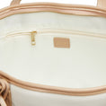 Load image into Gallery viewer, Vanilla with nude Trim Large Tote
