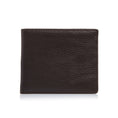 Load image into Gallery viewer, Men's Pebbled Dark Brown Bifold Wallet
