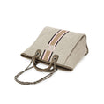 Load image into Gallery viewer, pcd. Striped Canvas Tote Bag - Beige
