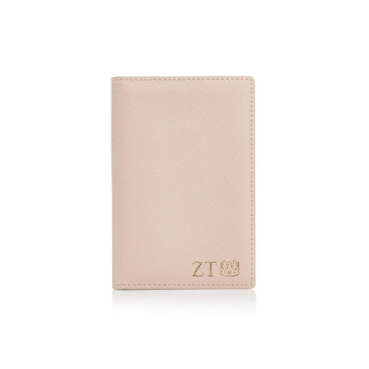 Beige Passport  Holder