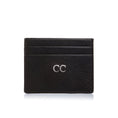 Load image into Gallery viewer, Black Leather Personalized Cardholder
