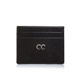 Black Leather Personalized Cardholder